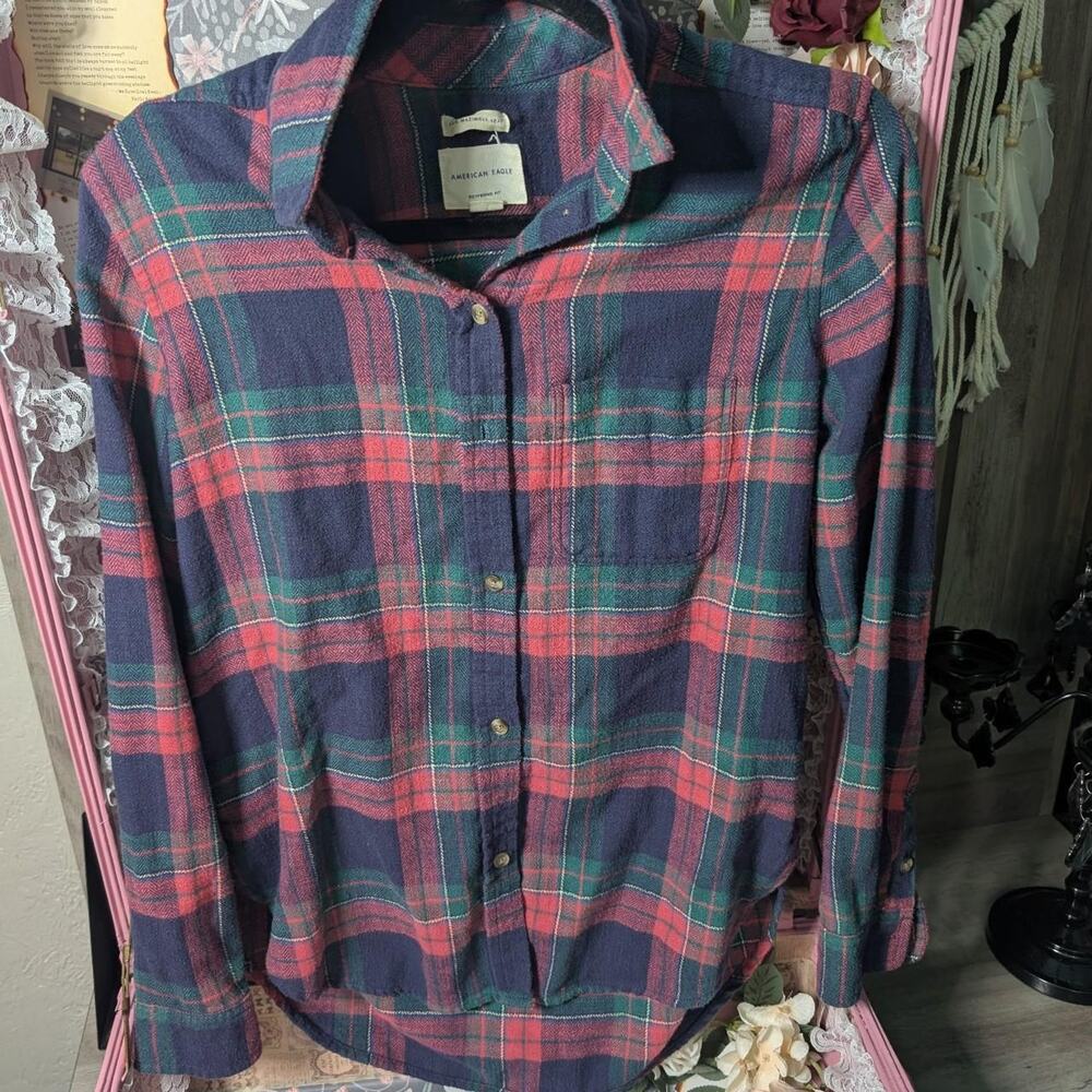 American eagle red and blue flannel